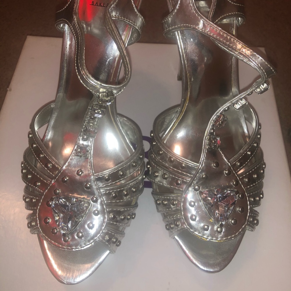Silver High Heels